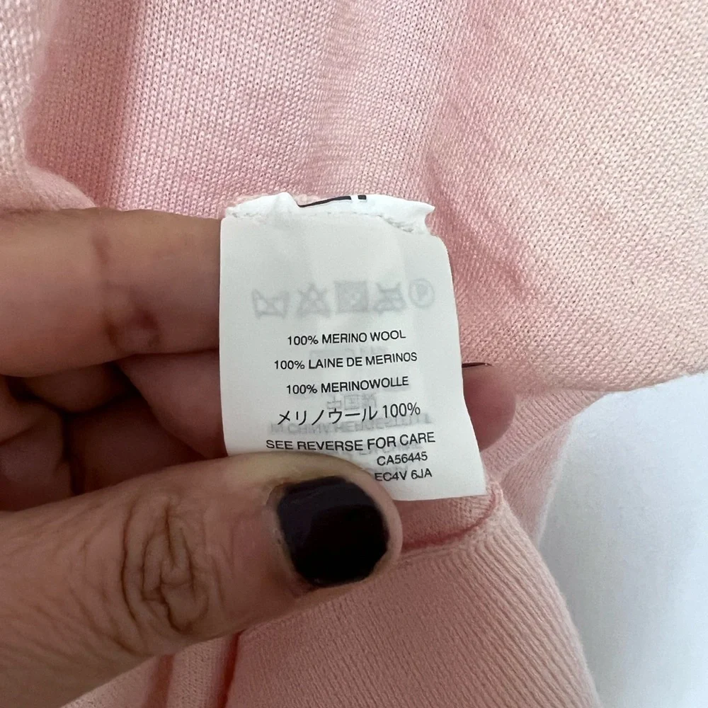 J. Crew Pink Open-Front Cardigan Sweater merino wool‎ small